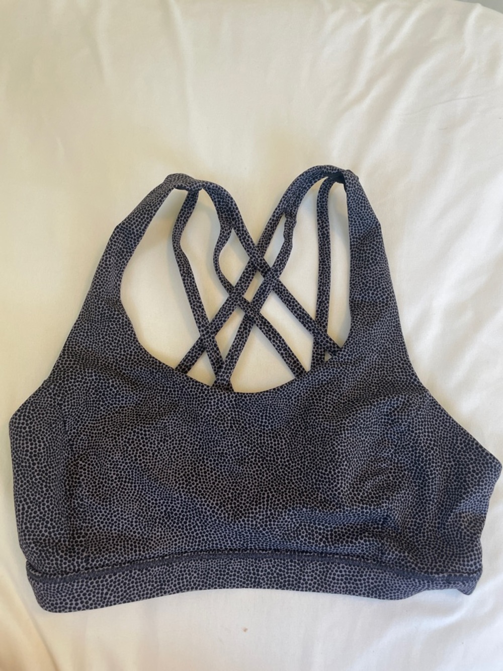 Lululemon free to be serene disperse Sports bra Black dusty lavender  6 Small